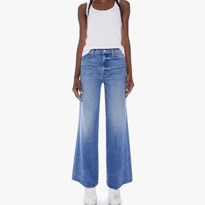 Mother NWT Classic Blue Wide-Leg Jeans